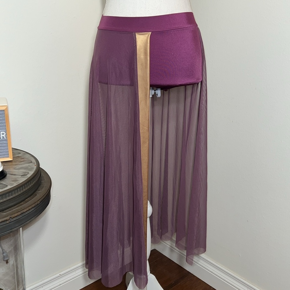 Kelle’ Purple Dance Skirt Sz. Large Child